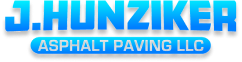 J. Hunziker Asphalt paving blue logo