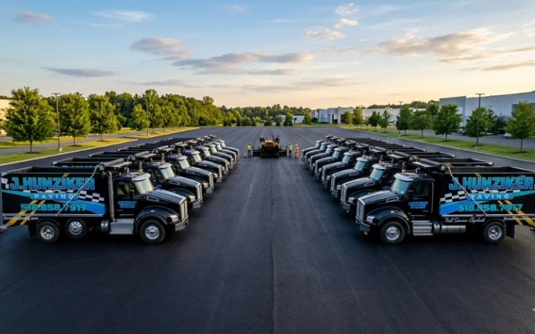 J. Hunziker Paving fleet — asphalt paving company serving Albany NY and the Capital Region